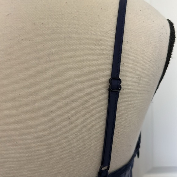 Blue Cowl Neck Adjustable Mini Dress 💖 - Picture 9 of 13